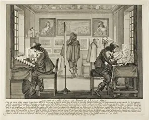 The Engraver and the Etcher, 1642 (etching on ivory laid paper) The Engraver and the Etcher, 1642 (etching on ivory laid paper)