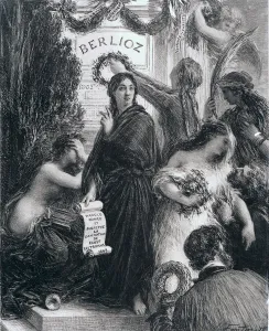Engraving dedicated to the memory of Hector Berlioz, 1869 (engraving) Engraving dedicated to the memory of Hector Berlioz, 1869 (engraving)