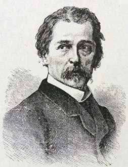 Engraving of Jean Francois Millet, 1875 (engraving) Engraving of Jean Francois Millet, 1875 (engraving)