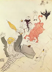 The Enraged Cow (poster dedicated to the artists friend Simonet), 1896 (colour The Enraged Cow (poster dedicated to the artists friend Simonet), 1896 (colour