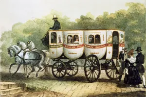 Enterprise Generale des Dames Blanches, omnibus from Madeleine to Porte Saint-Martin, c Enterprise Generale des Dames Blanches, omnibus from Madeleine to Porte Saint-Martin, c
