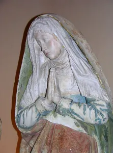 The Entombment, detail of one of the Holy Women, 1490 (painted stone) The Entombment, detail of one of the Holy Women, 1490 (painted stone)