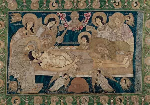 Joseph Of Arimathaea Gallery: The Entombment, Moscow School, 1678 (embroidered silk)