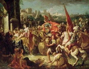 The Entrance of Alexander the Great (356-23 BC) into Babylon (oil on canvas) The Entrance of Alexander the Great (356-23 BC) into Babylon (oil on canvas)