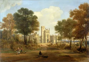 The Entrance to Beaufront Castle, 1845 (oil on canvas) The Entrance to Beaufront Castle, 1845 (oil on canvas)