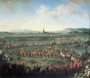 The Entrance of Emperor Francis I (1708-65) into Frankfurt, accompanied by Joseph II The Entrance of Emperor Francis I (1708-65) into Frankfurt, accompanied by Joseph II