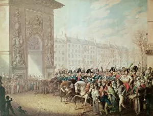Austrians Gallery: The Entrance of the Emperors into Paris (w / c on paper)