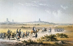 Timbuktu Collection: Entrance of Heinrich Barths (1821-65) Caravan into Timbuktu in 1853