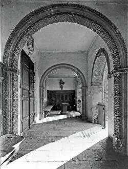 Ornamental Collection: The entrance loggia, Bramshill, from The English Country House (b/w photo)