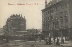 Entrance to Paddington Station, London (b/w photo) Entrance to Paddington Station, London (b/w photo)