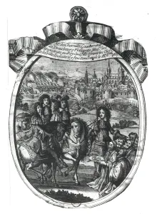 Entry of King Louis XIV (1643-1715) in Strasbourg, 25th October 1681 (engraving) Entry of King Louis XIV (1643-1715) in Strasbourg, 25th October 1681 (engraving)