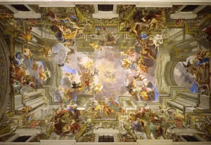 Entry of St Ignatius into Paradise, 1685-94 (fresco) Entry of St Ignatius into Paradise, 1685-94 (fresco)