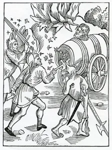 Of enuyous folys, illustration from Alexander Barclays English translation of Of enuyous folys, illustration from Alexander Barclays English translation of