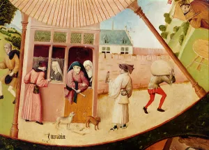 Envy, detail from the Table of the Seven Deadly Sins and the Four Last Things, c Envy, detail from the Table of the Seven Deadly Sins and the Four Last Things, c