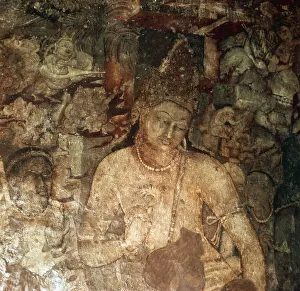 Episode of the Life of Buddha painting in cave 1 Episode of the Life of Buddha painting in cave 1