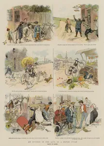An Episode in the Life of a Motor Cycle (colour litho) An Episode in the Life of a Motor Cycle (colour litho)