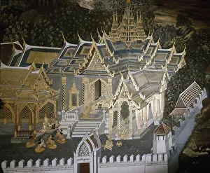 Episodes of Buddha's life (fresco, 1782-1784) Episodes of Buddha's life (fresco, 1782-1784)