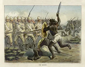 Epochs of the British Army - The Soudan (colour litho) Epochs of the British Army - The Soudan (colour litho)