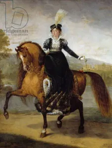 Equestrian portrait of Catherine of Wurttemberg, wife of Jerome Bonaparte Equestrian portrait of Catherine of Wurttemberg, wife of Jerome Bonaparte