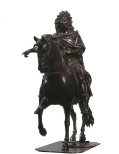 Equestrian portrait of king of France Louis XIV (bronze sculpture, 17th century) Equestrian portrait of king of France Louis XIV (bronze sculpture, 17th century)