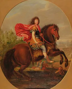 Equestrian portrait of Louis XIV (oil on canvas) Equestrian portrait of Louis XIV (oil on canvas)