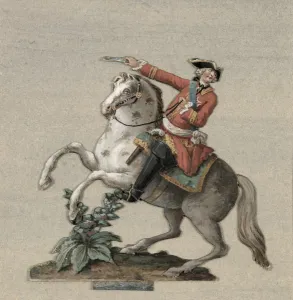 Equestrian portrait of Prince Charles-Just de Beauveau-Craon (1720-93) (gouache on paper) Equestrian portrait of Prince Charles-Just de Beauveau-Craon (1720-93) (gouache on paper)