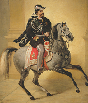 Equestrian Portrait of Victor Emmanuel II of Italy (oil on canvas) Equestrian Portrait of Victor Emmanuel II of Italy (oil on canvas)