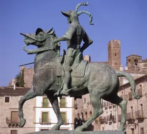 Equestrian statue of Francisco Pizarro (c.1478-1541) (bronze) Equestrian statue of Francisco Pizarro (c.1478-1541) (bronze)