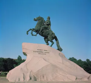 Equestrian statue of Peter I (1672-1725) the Great, 1782 (photo) Equestrian statue of Peter I (1672-1725) the Great, 1782 (photo)