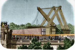 Erection of the obelisk of Louqsor (Luxor) on Place de la Concorde Erection of the obelisk of Louqsor (Luxor) on Place de la Concorde