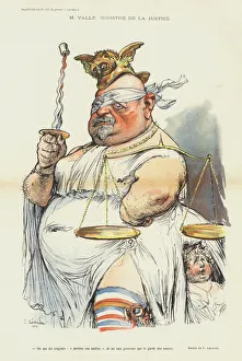 Ernest Valle, French Minister of Justice, illustration for Le Rire (colour litho) Ernest Valle, French Minister of Justice, illustration for Le Rire (colour litho)