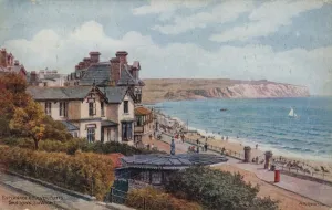 Esplanade and Culver Cliffs, Sandown, I of Wight (colour litho) Esplanade and Culver Cliffs, Sandown, I of Wight (colour litho)