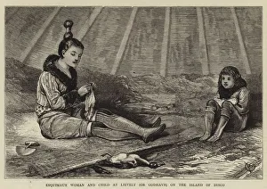 Esquimaux Woman and Child at Lievely (or Godhavn) on the Island of Disco (engraving) Esquimaux Woman and Child at Lievely (or Godhavn) on the Island of Disco (engraving)