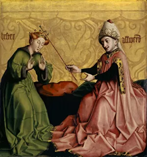 Altar Piece Gallery: Esther before Ahasuerus from the Heilspiegel Altarpiece, c