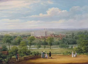 Eton College from the terrace of Windsor Castle (oil on canvas) Eton College from the terrace of Windsor Castle (oil on canvas)