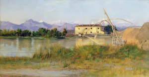 Etruscan Scene, the Carrara Mountains (oil on canvas) Etruscan Scene, the Carrara Mountains (oil on canvas)