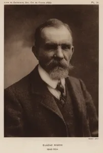 Eugene Simon, French naturalist, entomologist and taxonomist of spiders. (b/w photo) Eugene Simon, French naturalist, entomologist and taxonomist of spiders. (b/w photo)