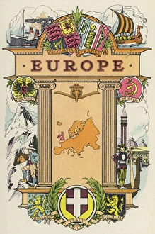 Europe (colour litho)