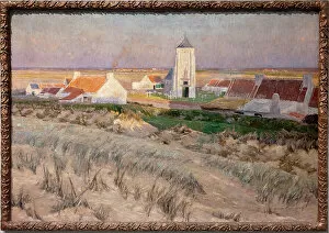 Dwellings Gallery: Evening on the Dune, Mariakerke-on-Sea, 1892 (oil on canvas)