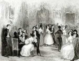 An Evening at the House of Charles Nodier (1780-1844) 1831 (w/c on paper) (b/w photo) An Evening at the House of Charles Nodier (1780-1844) 1831 (w/c on paper) (b/w photo)