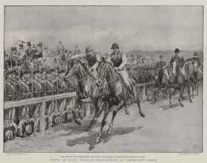 Events in Paris, Military Precautions at Longchamps Races (litho) Events in Paris, Military Precautions at Longchamps Races (litho)