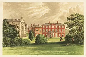 Everingham Hall, Yorkshire, England. 1880 (engraving)