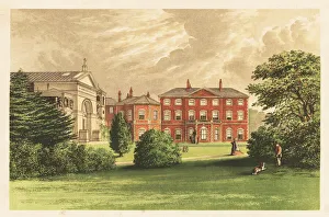 Everingham Hall, Yorkshire, England. 1880 (engraving) Everingham Hall, Yorkshire, England. 1880 (engraving)