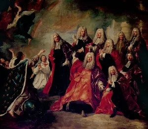 Ex-Voto. The Corps de Ville Demand a Return of Good Weather, detail of the Corps de Ville Ex-Voto. The Corps de Ville Demand a Return of Good Weather, detail of the Corps de Ville