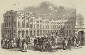 The Exchange Buildings, Liverpool (engraving) The Exchange Buildings, Liverpool (engraving)