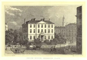 Drummond Place Gallery: Excise Office, Drummond Place (engraving)