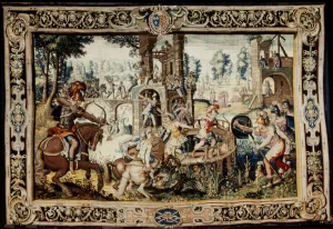 Exercise in the Assault and Defense of a Bastion, designed 1562-1565 (woven 1611-1627 Exercise in the Assault and Defense of a Bastion, designed 1562-1565 (woven 1611-1627