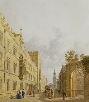 Exeter College, Oxford, 1848 (pencil and watercolour) Exeter College, Oxford, 1848 (pencil and watercolour)