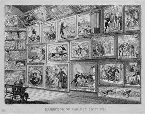 Political Cartoon Gallery: Exhibition of cabinet pictures, c.1831 (litho)