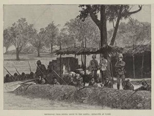 Related Images Gallery: Expedition from Sierra Leone to the Gambia, Rifle-Pits at Tambi (engraving)